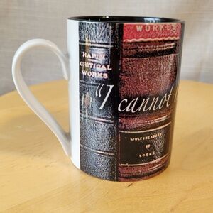 The Jefferson MONTICELLO Coffee Mug: I Cannot Live Without Books
 Cup Mug